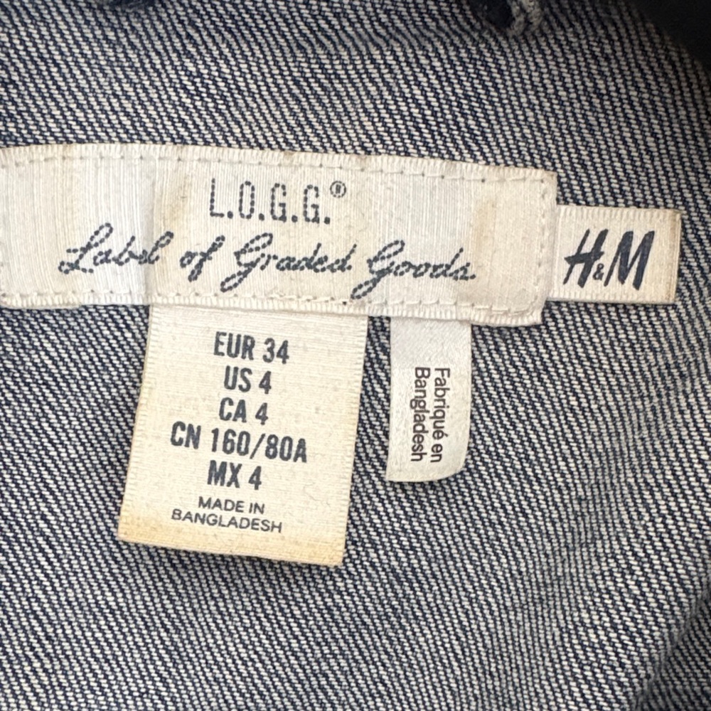 H&M Indigo Blue Denim Jacket - Picture 4 of 8